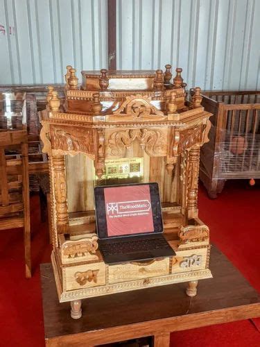 Sagwan Brown Designer Wooden Temple For Home At Rs In Pune Id