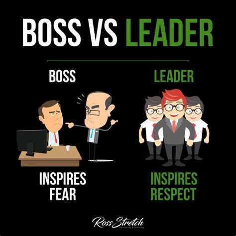 Boss Vs Leader Infographic Learn The Differences