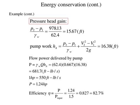 Ppt Energy Conservation Bernoullis Equation Powerpoint Presentation Id224037