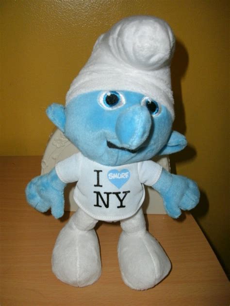 The Smurfs 2011 Movie Plush Talking Soft Doll I Love New York