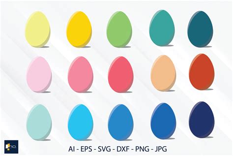 Easter - Egg Color Basic Decoration Graphic by Na Punya Studio ...