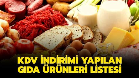 Kdv Indirimi Listesi Kdv Indirimi Yap Lan G Da R Nleri Hangileri