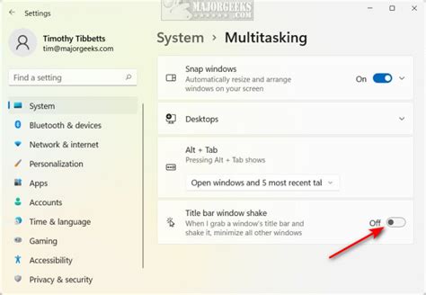 How To Disable Or Enable Title Bar Window Shake In Windows 11 Majorgeeks