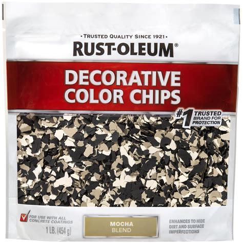 Mocha Blend Rust Oleum EpoxyShield Decorative Color Chips 301238 1