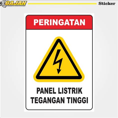 High Voltage Electrical Panel Warning Sticker/High Voltage Electrical ...