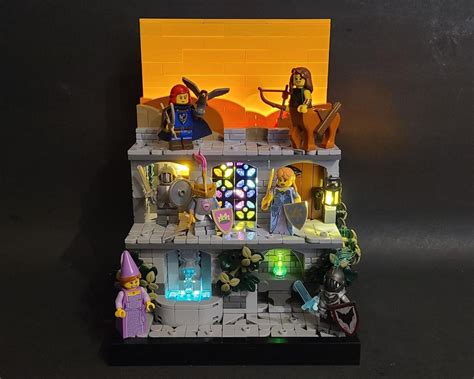 Lego Moc Moc Castle Minifigure Display V2 By Rossco311 Rebrickable