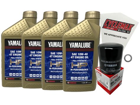 Cyclemax Full Synthetic W Oil Change Kit Fits Yamaha