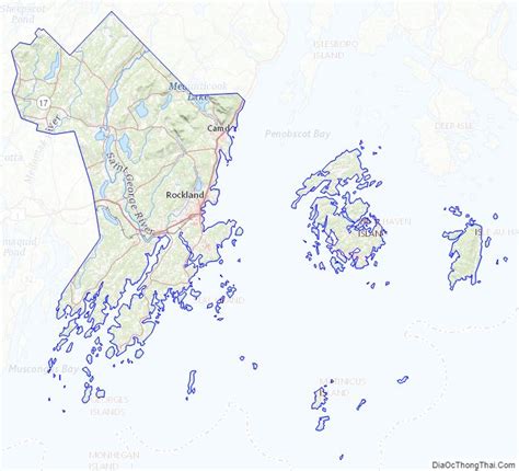 Map of Knox County, Maine - Thong Thai Real