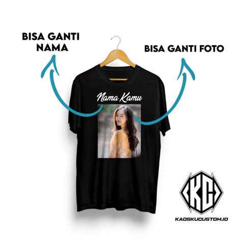 Kaos Sablon Bisa Request Gambarfoto Sendiri Baju Kaos Bebas Desain