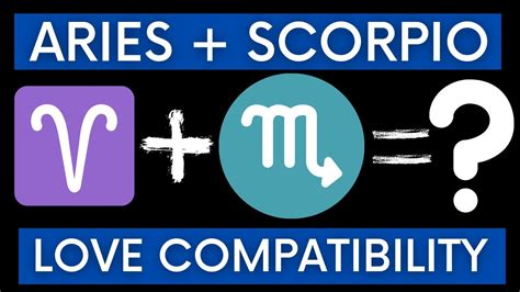 Aries And Scorpio Love Compatibility Must See Youtube