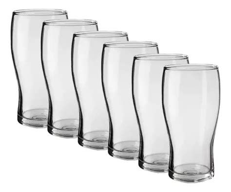 Vaso Pinta Vidrio Cerveza 540ml Rigolleau X6