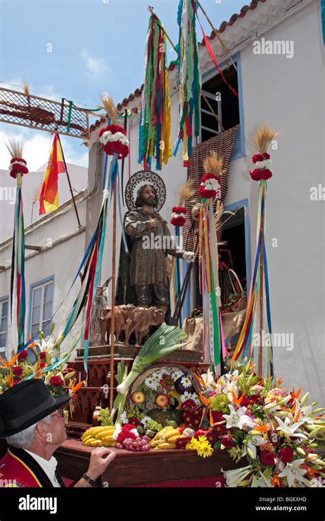 The effigy of San Isidro Labrador the patron of the farmers is ...