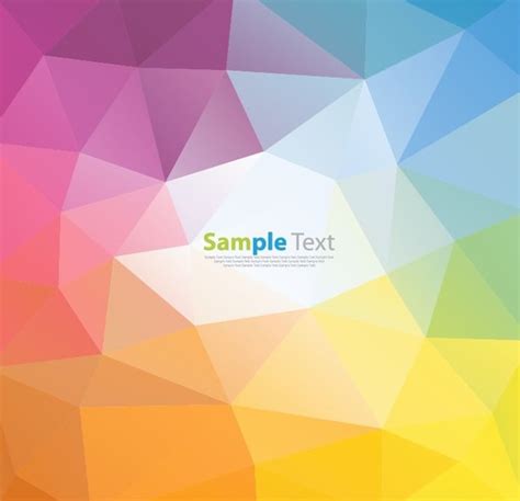 Colorful Polygon Background Vector Illustration Vectors Graphic Art