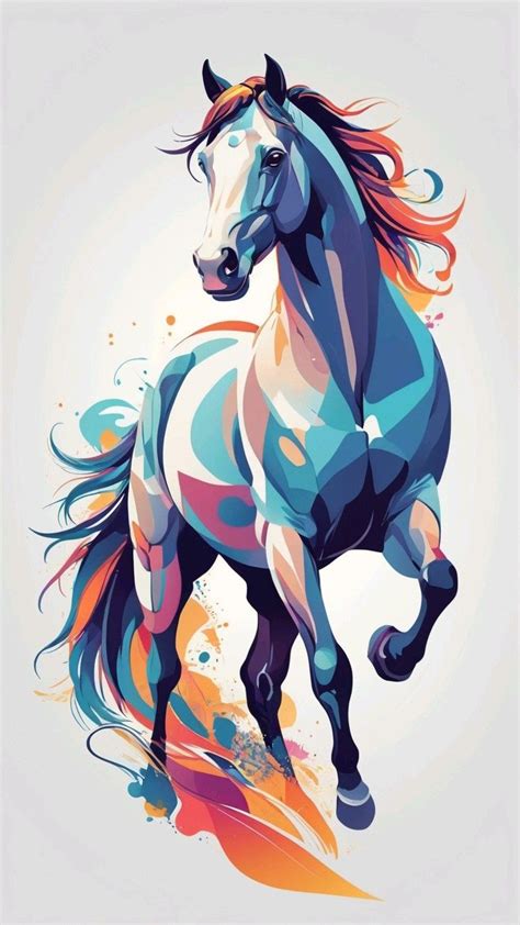 a horse art | Modern art paintings abstract, Horse canvas painting, Art