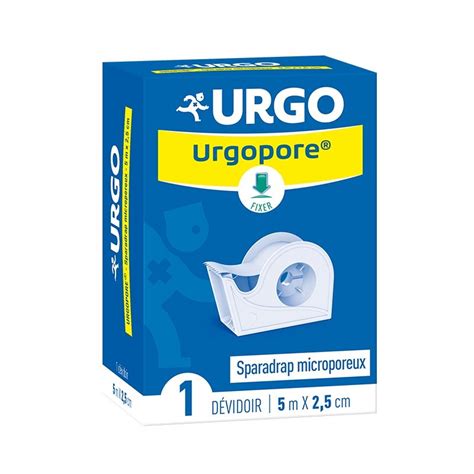 Urgo Urgopore Sparadrap Microporeux 5m x 2 5cm 1 dévidoir