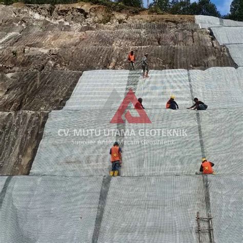 Proyek Perkuatan Lereng Dengan Geogrid Di PLTM Parmonangan