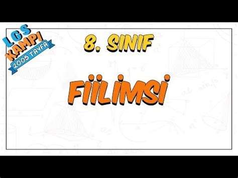 8 Sınıf Fiilimsi LGS Kampı YouTube