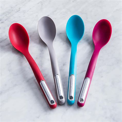 Kitchenaid Cooks Silicone Solid Basting Spoon Grey Kitchen Stuff Plus