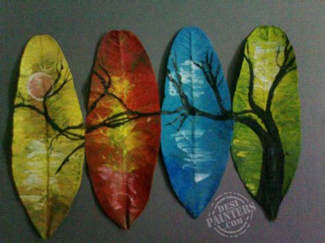 Fashion and Art Trend: Leaf Painting