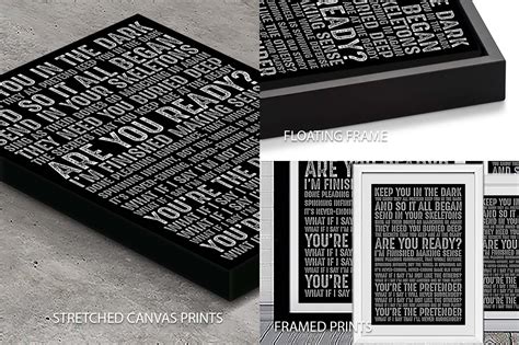 The Pretender Foo Fighters Song Lyrics Art | Canvas Prints Perth