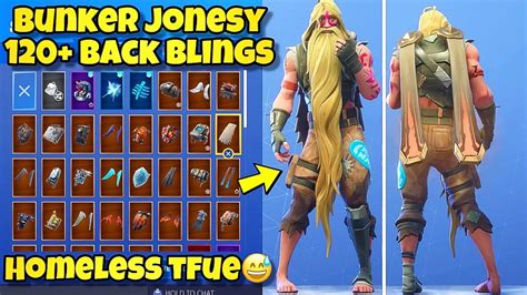 New Bunker Jonesy Skin Showcased With 120 Back Blings Fortnite