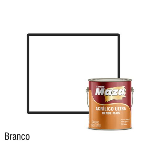 Tinta Para Parede Super Rendimento Acr Lico Ultra L Maza Branco