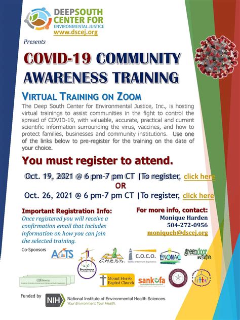 COVID 19 Community Awareness Trainings Deep South Center For