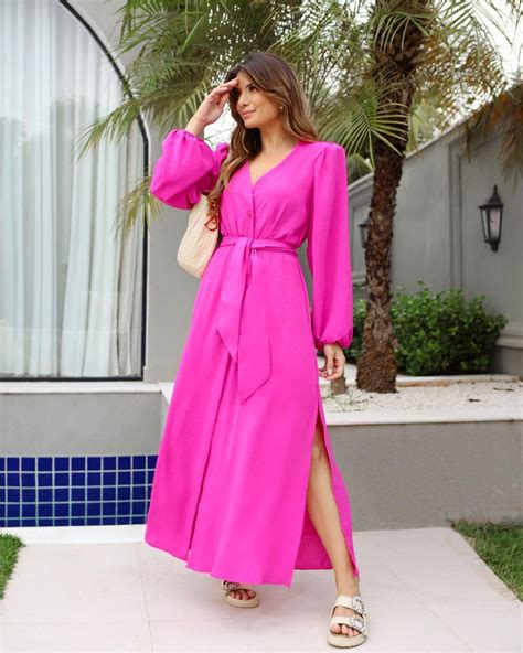 Ariane Cânovas on Instagram Think Pink Vestido m aclothes fluído