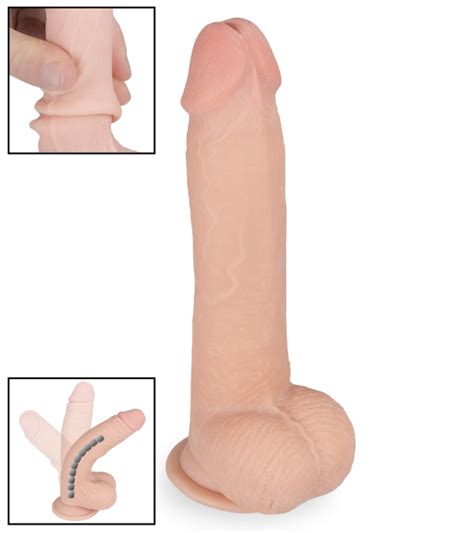 Real Skin Flexible Suction Cup Dildo Inches Sex Toys LOVE AND VIBES