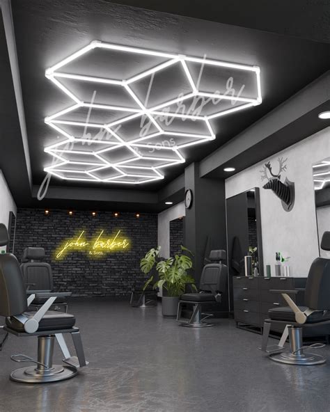 Hexagon Light System Performance Work Lights Garage Barbershop Check