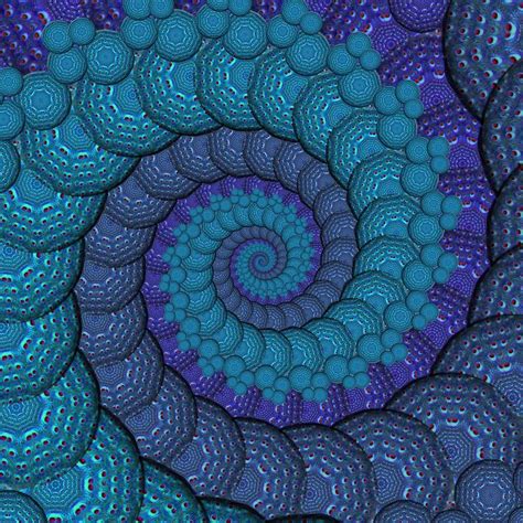 Blue Peacock Fractal Spiral Photography By Pixie Copley Lrps Saatchi Art