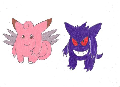 Clefable and Gengar by BlueSpeedsFan92 on DeviantArt