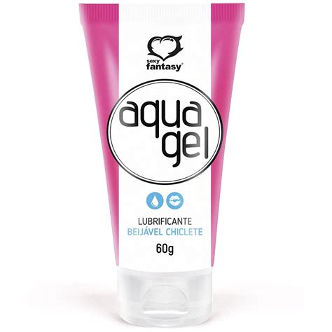 Aqua Gel Lubrificante Comestível Sabor Chiclete G Central Erótica Sex Shop