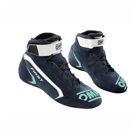 Omp Italy First My Racing Shoes Navy Turquoise Fia Blue Navy