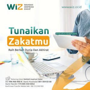 Tunaikan Zakatmu Raih Berkah Dunia Dan Akhirat WAHDAH INSPIRASI ZAKAT