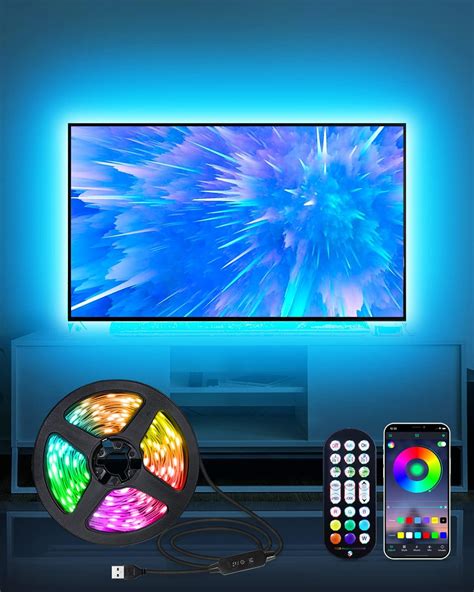 Daymeet Bande lumineuse LED pour TV Rétroéclairage LED 3 m USB TV pour