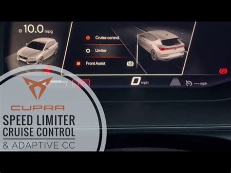 How To Use The Cupra Formentor Speed Limiter Cruise Control Adaptive