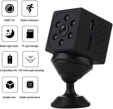 Caméra espion mini caméra 4K HD Surveillance intérieure WiFi longue