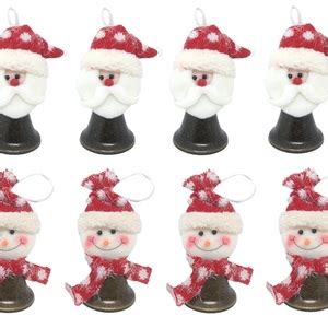 Jogo Sino Natal Metal Rústico Papai Noel E Boneco De Neve Pelúcia 14cm