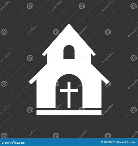 Church Sanctuary Vector Illustration Icon Stock Vector Illustration