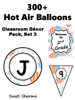 Hot Air Balloons Classroom D Cor Pack Resources Set