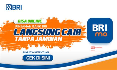 Bisa Online Pinjaman Bank Bri Langsung Cair Tanpa Jaminan Lewat Brimo