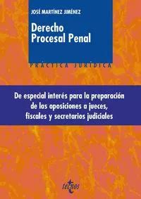 Libro Derecho Procesal Penal Martãnez Jimãnez Josã Cuotas sin