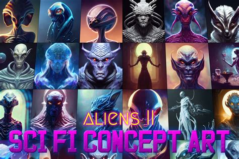 Sci-Fi Concept Art - Aliens 2 - RPG FPS | 2D Icons | Unity Asset Store