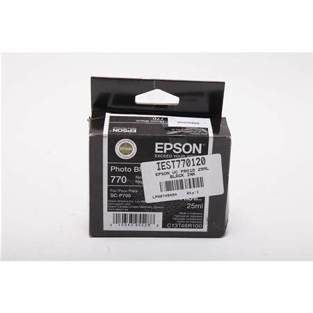 Used Epson T Ultrachrome Pro Photo Black Ink Cartridge For