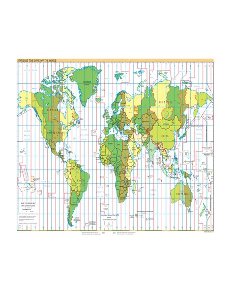 Standard Time Zones of the World Map (PDF) - DocsLib