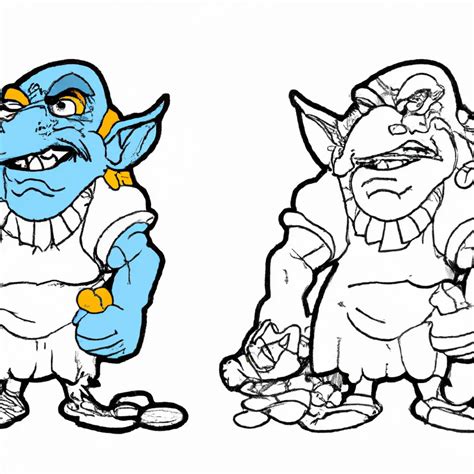 10 Desenhos De Gargamel Para Imprimir E Colorir