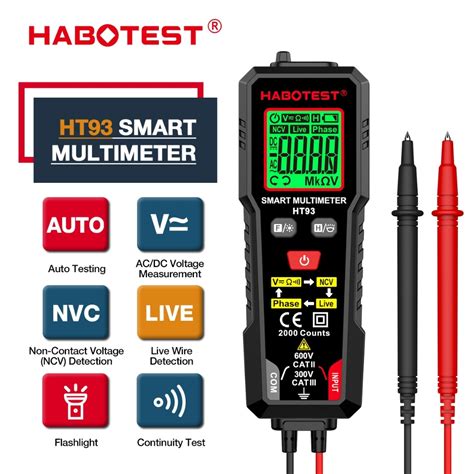 Jual HABOTEST HT93 Digitale Multimetro Tester Di Tensione Penna NCV AC