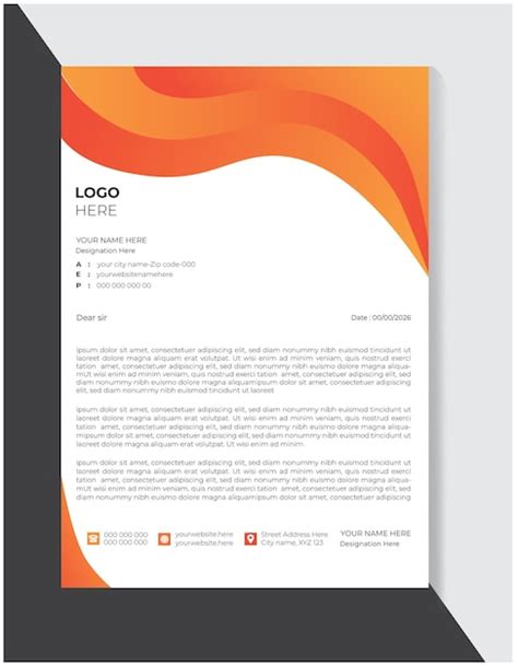 Premium Vector Creative Clean Corporate Letterhead Design Template