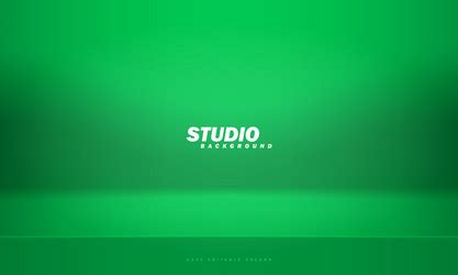 Empty green studio room background template mock Vector Image